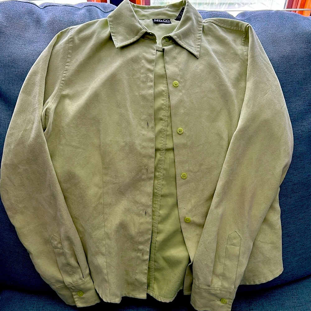 NY&CO Suede looking Button Down